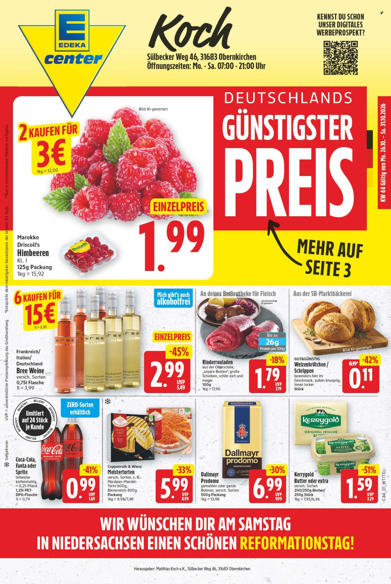 E center Prospekte  - 26.10.2026 - 31.10.2026. Seite 1