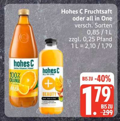 Hohes C Fruchtsaft oder all in One