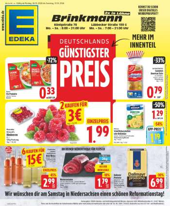 Prospekte Edeka - 26.10.2026 - 31.10.2026.