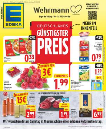 Prospekte Edeka - 26.10.2026 - 31.10.2026.