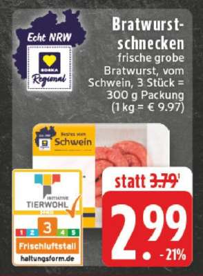 Bratwurstschnecken