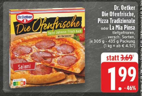Dr. Oetker Die Ofenfrische, Pizza Tradizionale oder La Mia Pinsa