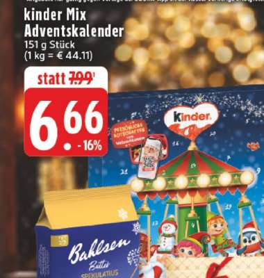 Kinder Mix Adventskalender