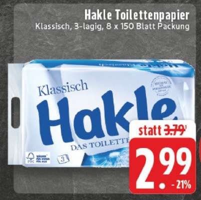 Hakle Toilettenpapier