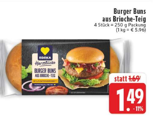 Burger Buns aus Brioche-Teig