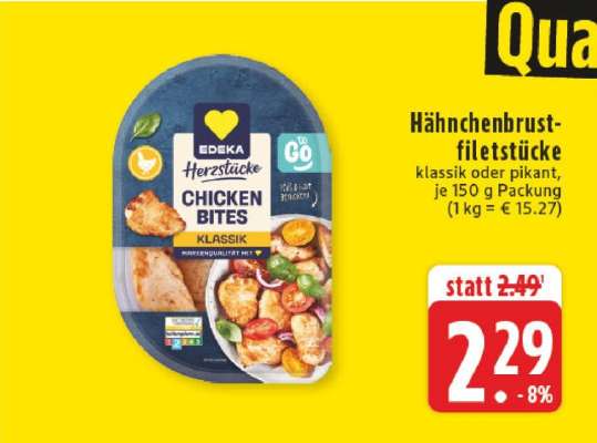 Hähnchenbrustfiletstücke