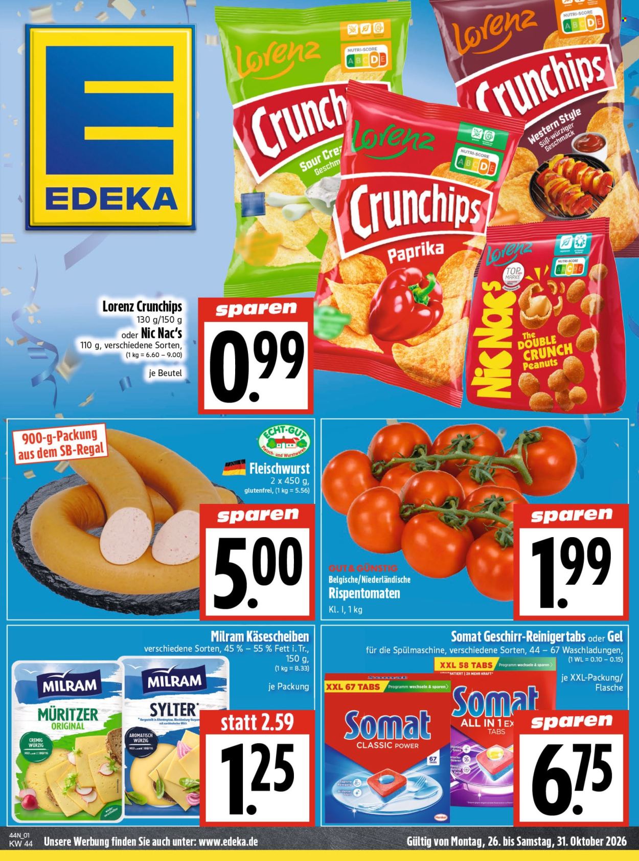 Edeka Prospekte  - 26.10.2026 - 31.10.2026. Seite 1
