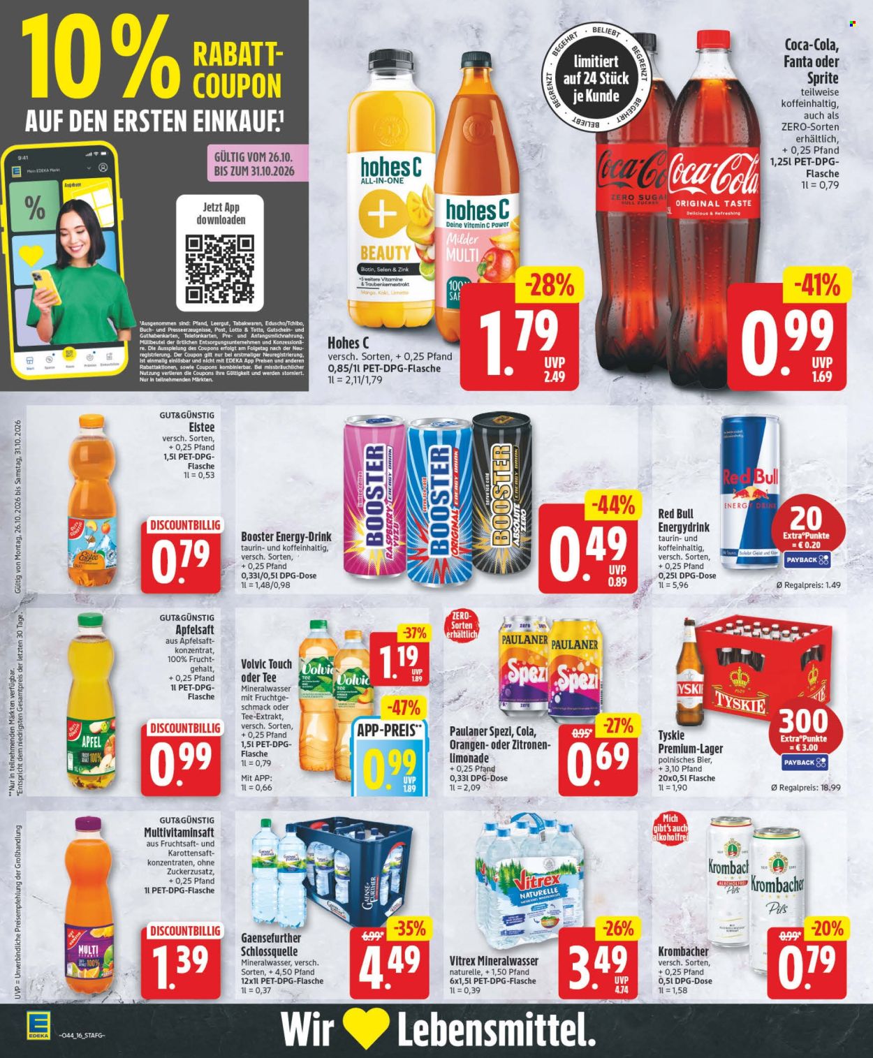 Edeka Prospekte  - 26.10.2026 - 31.10.2026. Seite 16