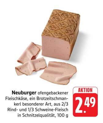 Neuburger ofengebackener Fleischkäse