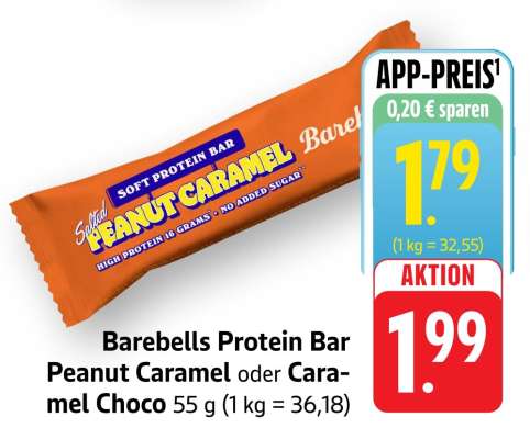 Barebells Protein Bar Peanut Caramel oder Caramel Choco