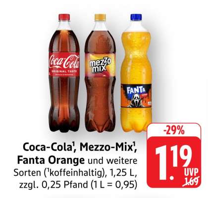 Coca-Cola, Mezzo Mix, Fanta Orange