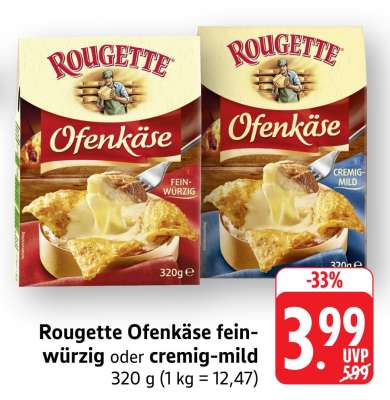 Rougette Ofenkäse fein-würzig oder cremig-mild