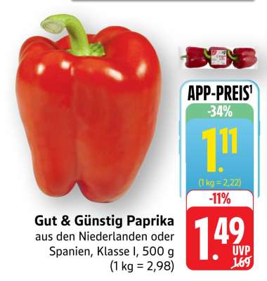 Gut & Günstig Paprika