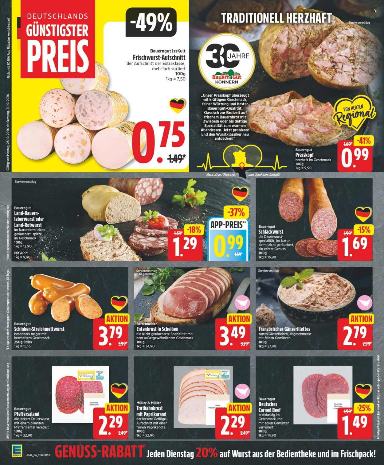 Edeka Prospekte  - 26.10.2026 - 31.10.2026. Seite 6