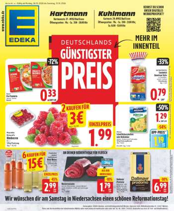 Prospekte Edeka - 26.10.2026 - 31.10.2026.
