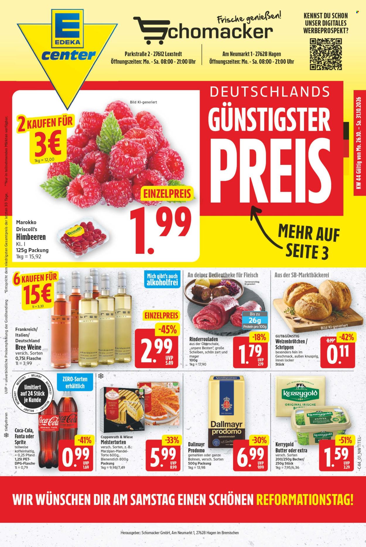 E center Prospekte  - 26.10.2026 - 31.10.2026. Seite 1