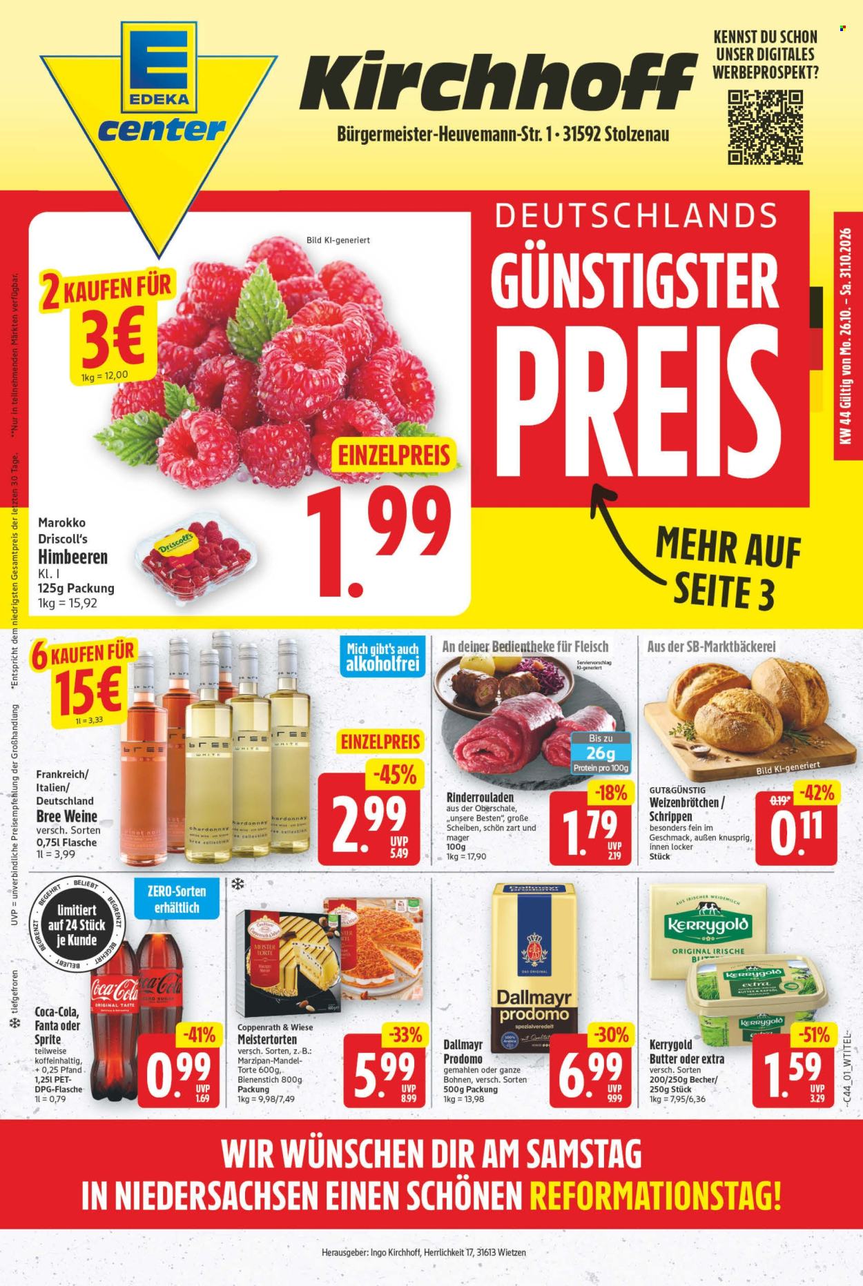 E center Prospekte  - 26.10.2026 - 31.10.2026. Seite 1