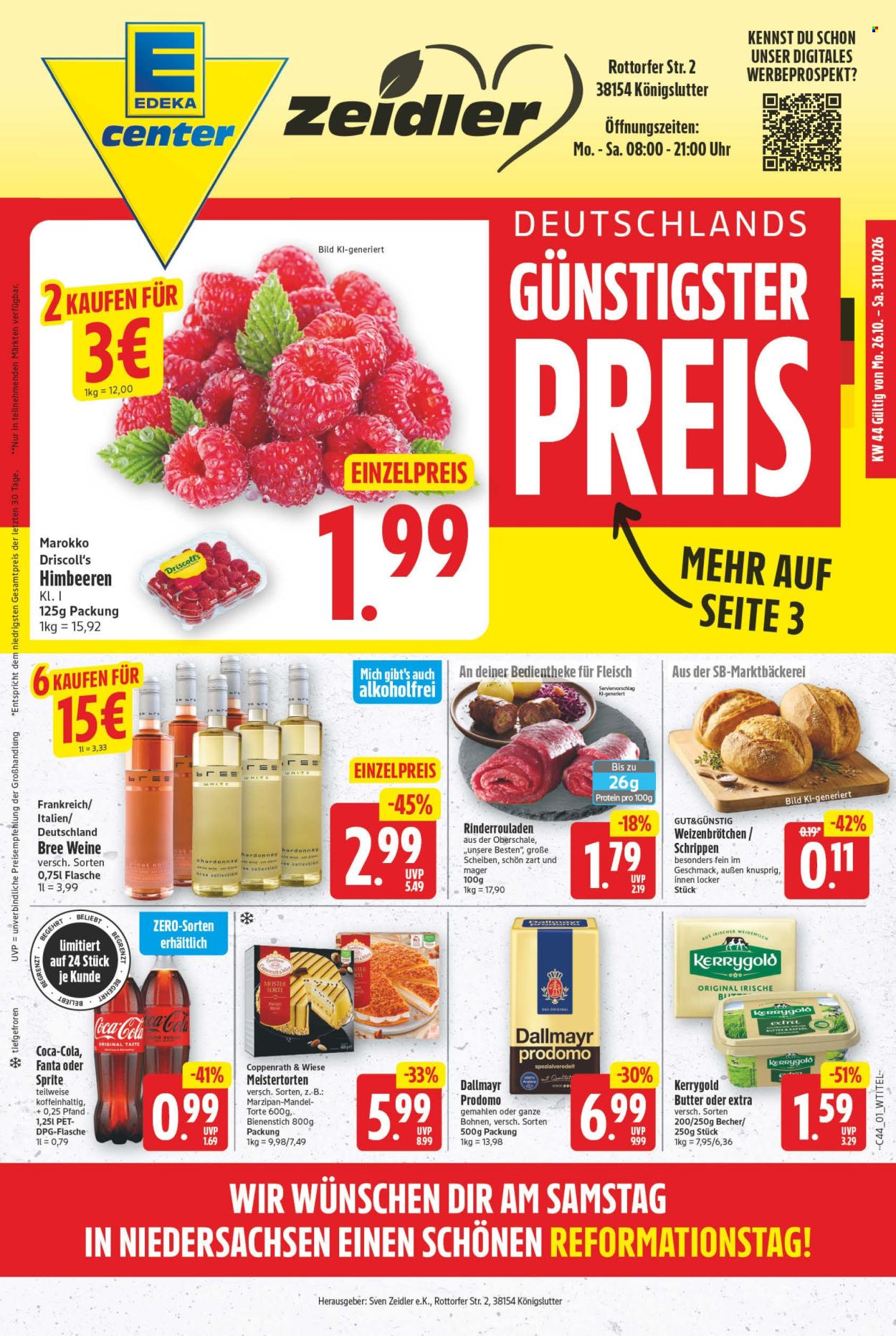 E center Prospekte  - 26.10.2026 - 31.10.2026. Seite 1