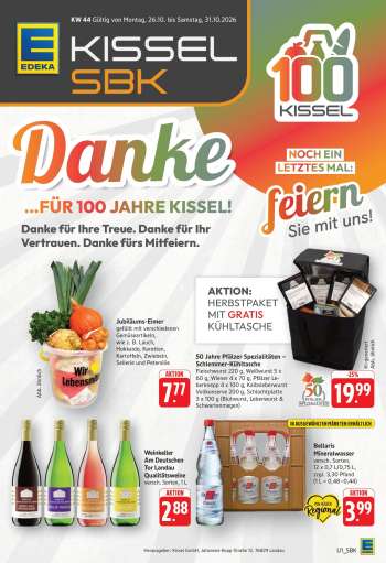 Prospekte Edeka - 26.10.2026 - 31.10.2026.