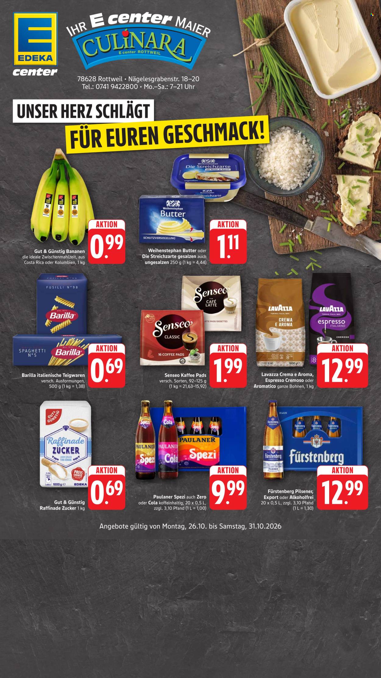 E center Prospekte  - 26.10.2026 - 31.10.2026. Seite 1