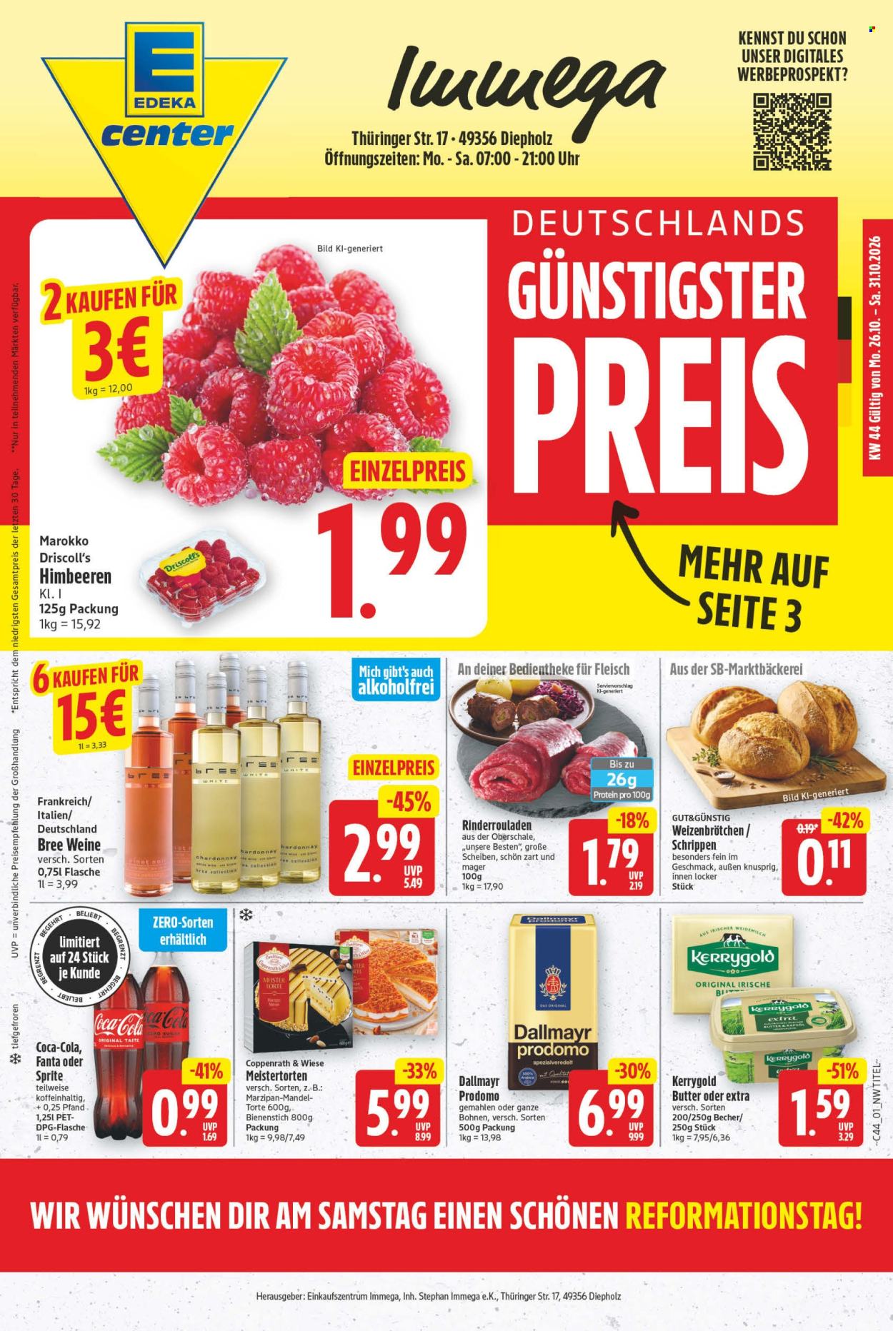 E center Prospekte  - 26.10.2026 - 31.10.2026. Seite 1
