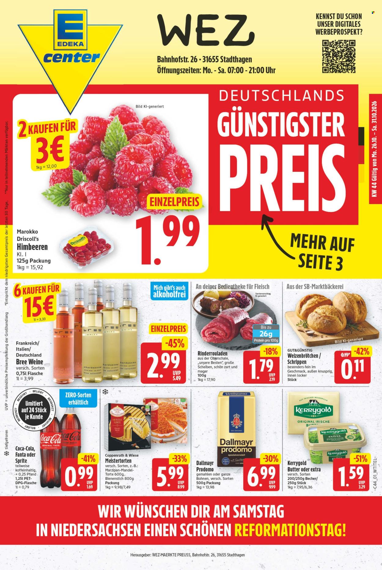 E center Prospekte  - 26.10.2026 - 31.10.2026. Seite 1