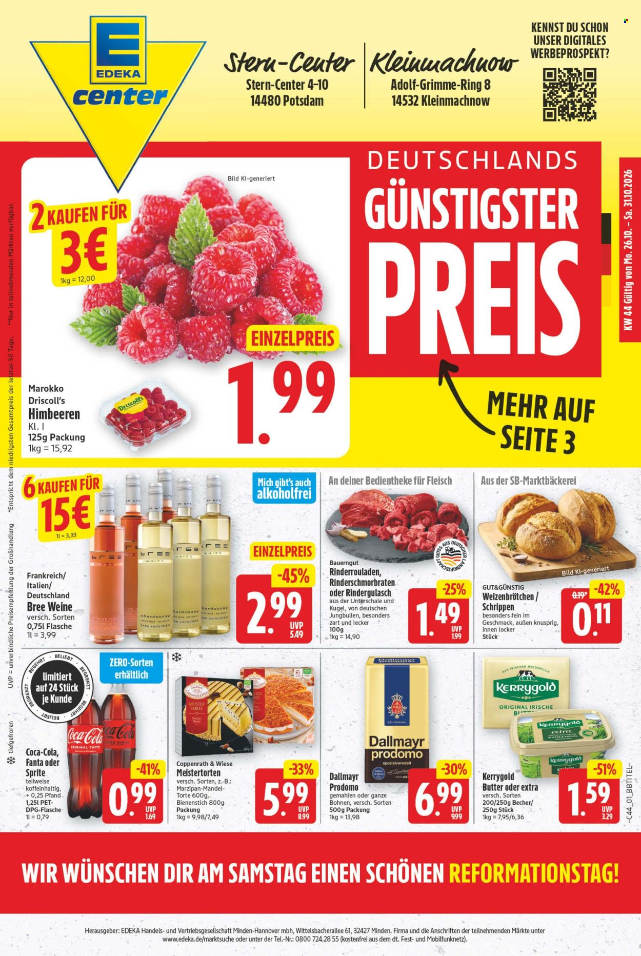 E center Prospekte  - 26.10.2026 - 31.10.2026. Seite 1