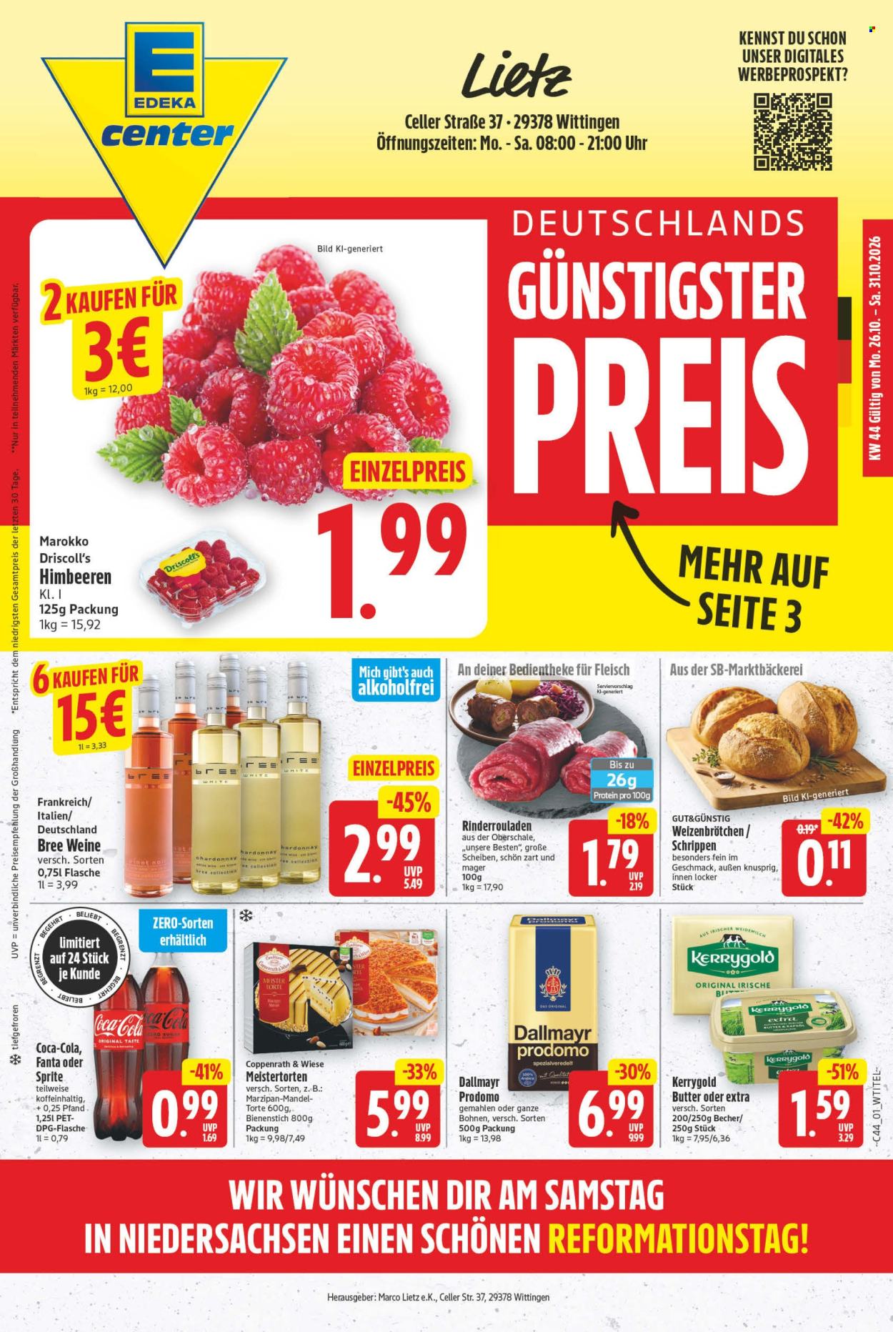 E center Prospekte  - 26.10.2026 - 31.10.2026. Seite 1