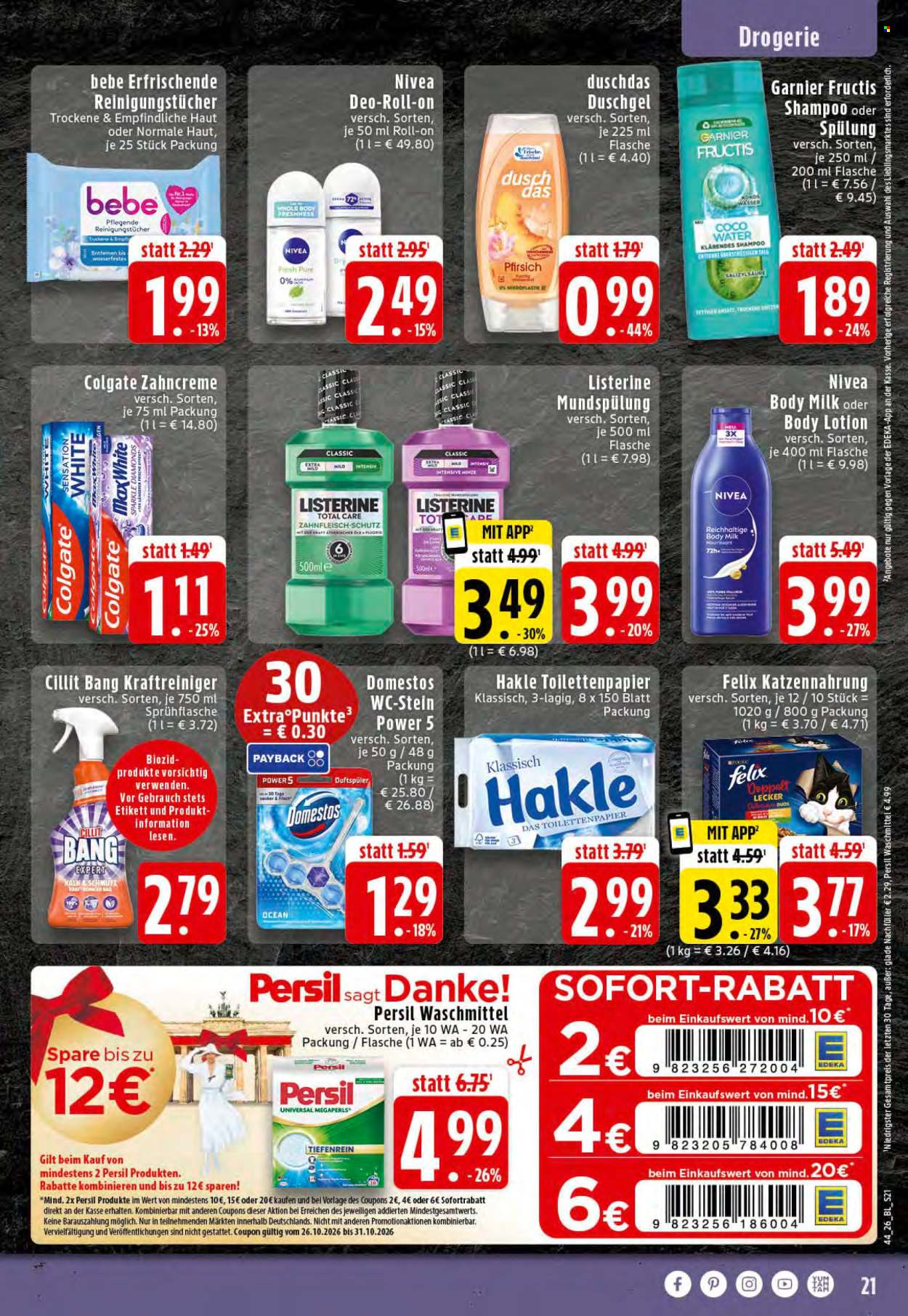 Edeka Prospekte  - 26.10.2026 - 31.10.2026. Seite 21