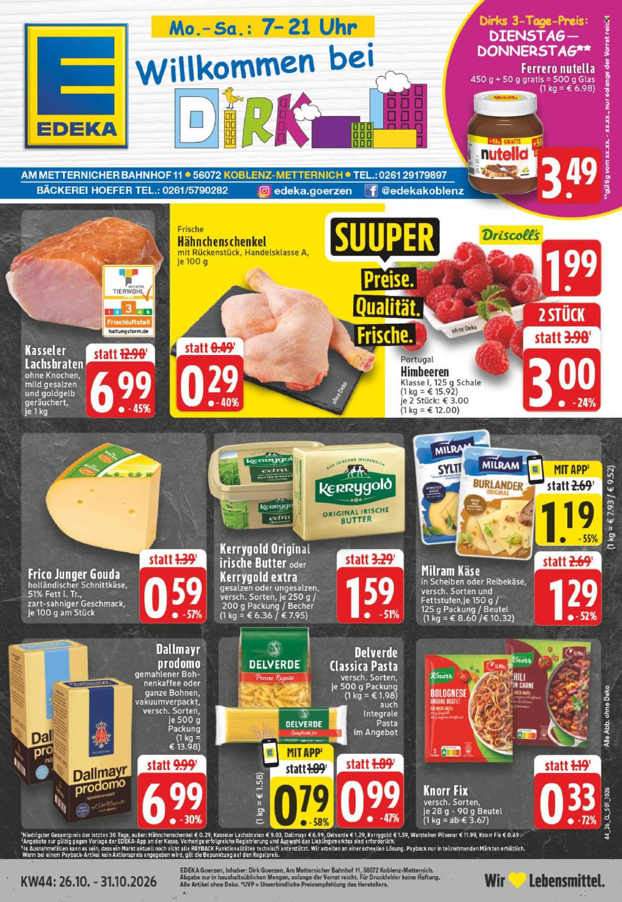 Edeka Prospekte  - 26.10.2026 - 31.10.2026. Seite 1