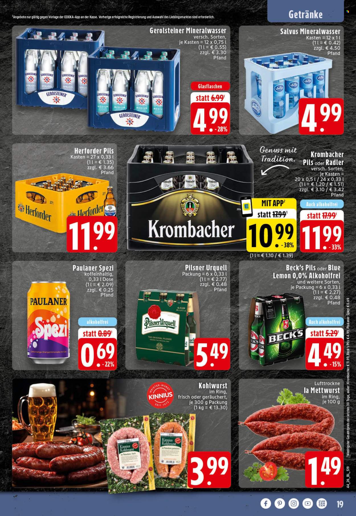 Edeka Prospekte  - 26.10.2026 - 31.10.2026. Seite 19