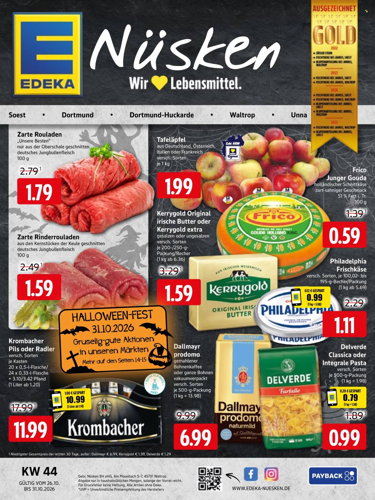 Edeka Prospekte  - 26.10.2026 - 31.10.2026. Seite 1