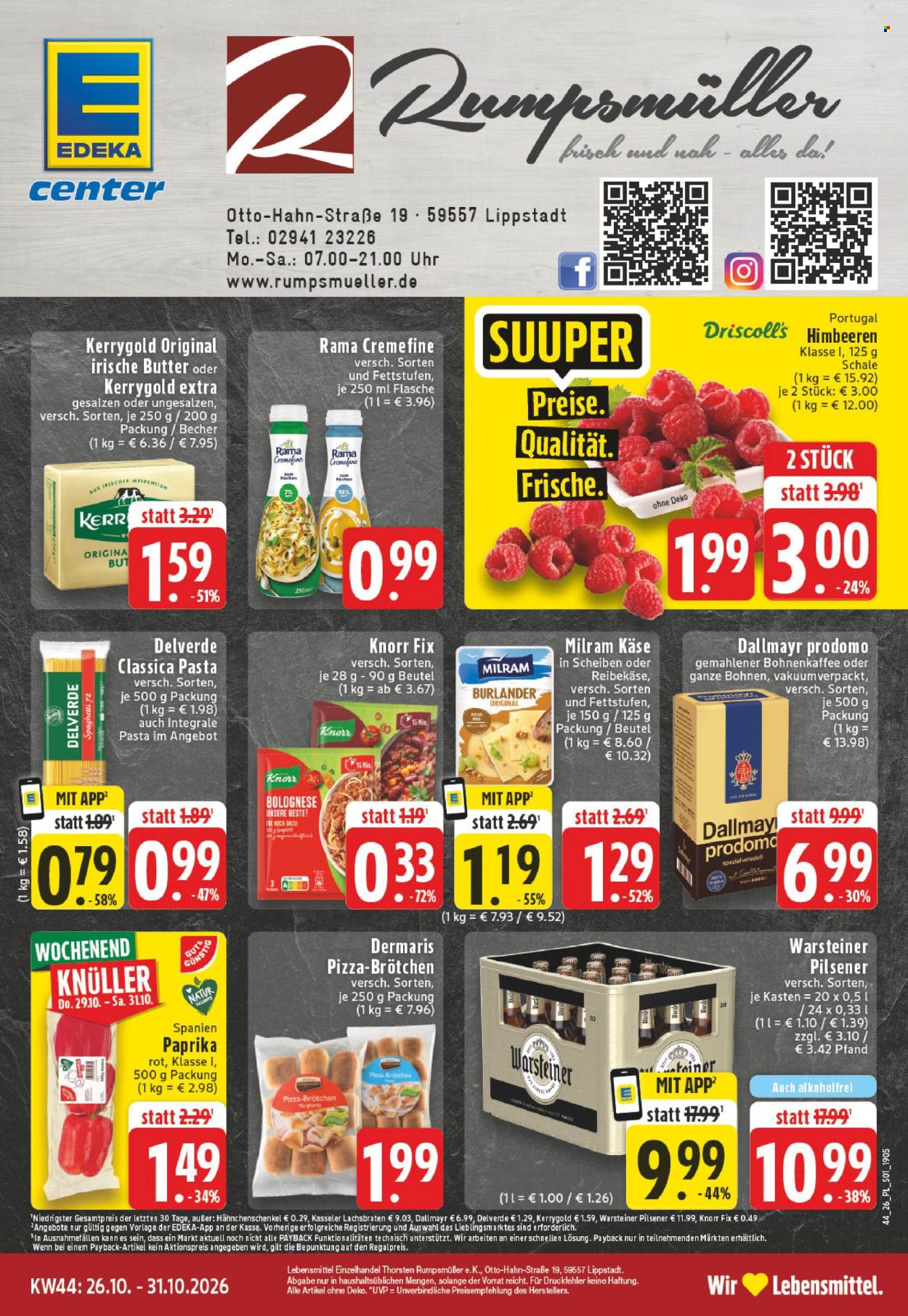 Edeka Prospekte  - 26.10.2026 - 31.10.2026. Seite 1