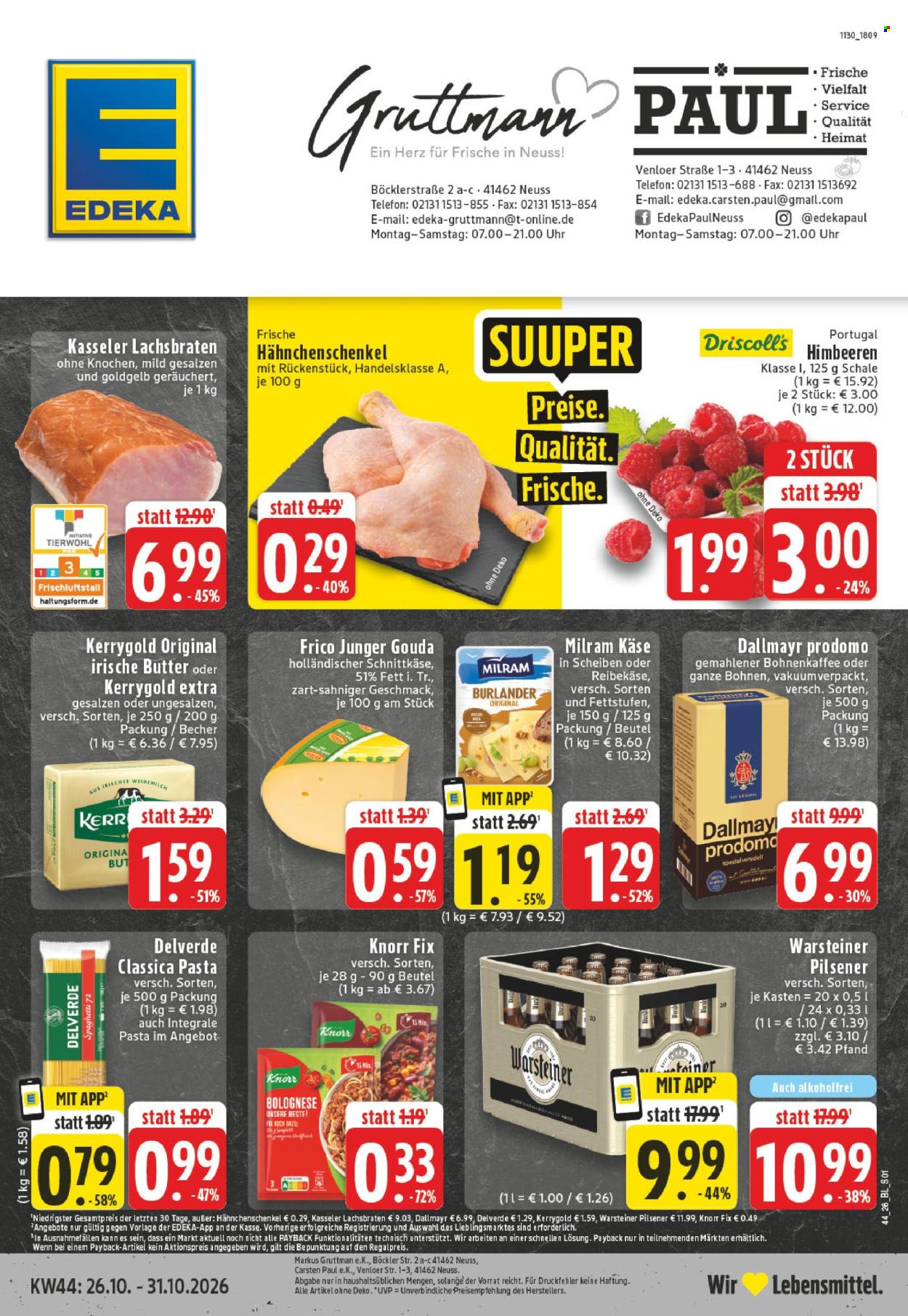 Edeka Prospekte  - 26.10.2026 - 31.10.2026. Seite 1