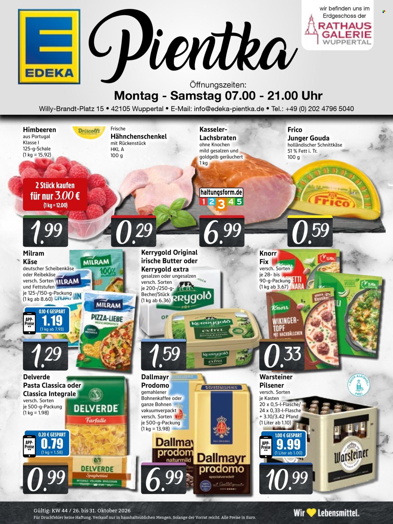 Edeka Prospekte  - 26.10.2026 - 31.10.2026. Seite 1