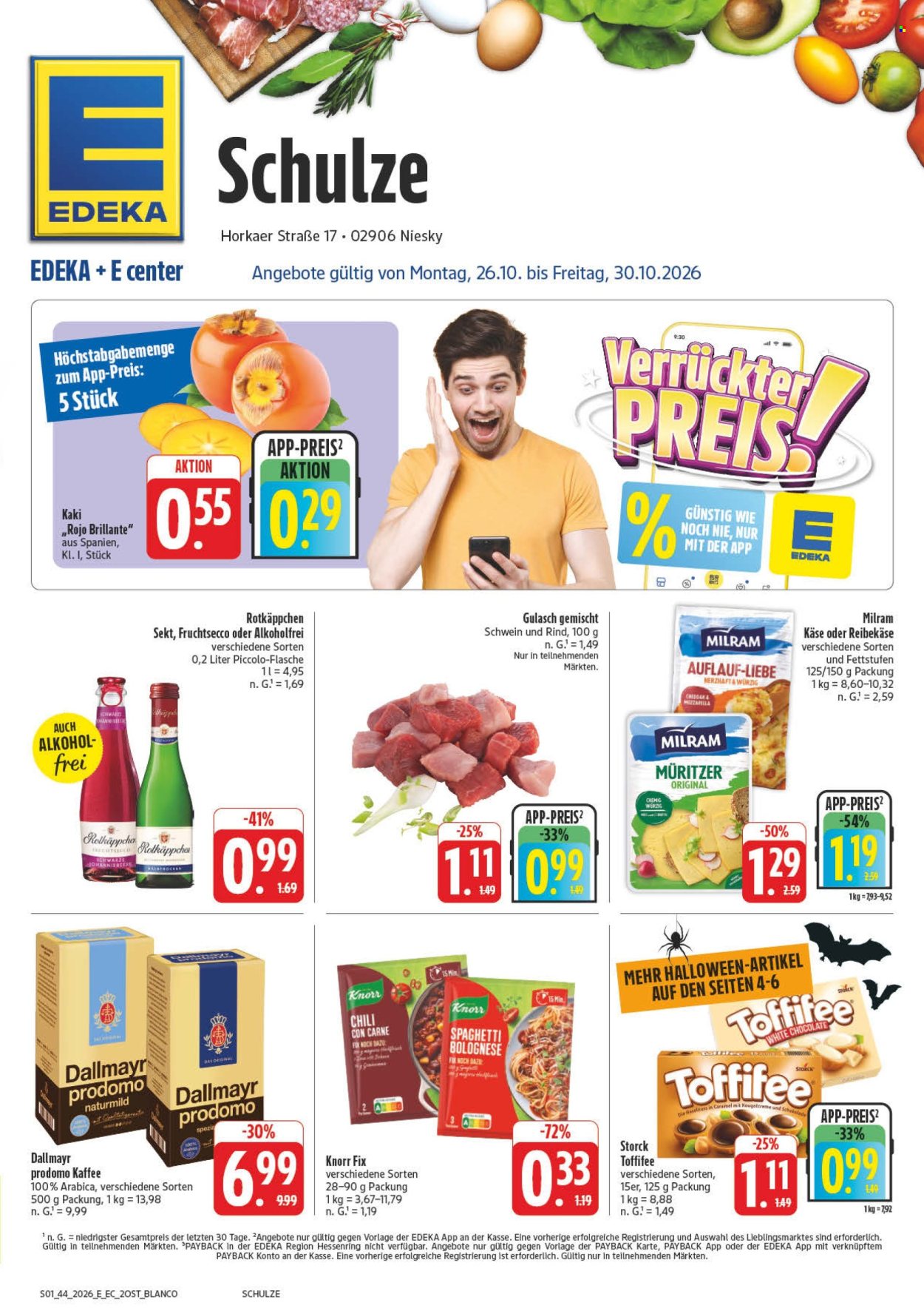 Edeka Prospekte  - 26.10.2026 - 31.10.2026. Seite 1