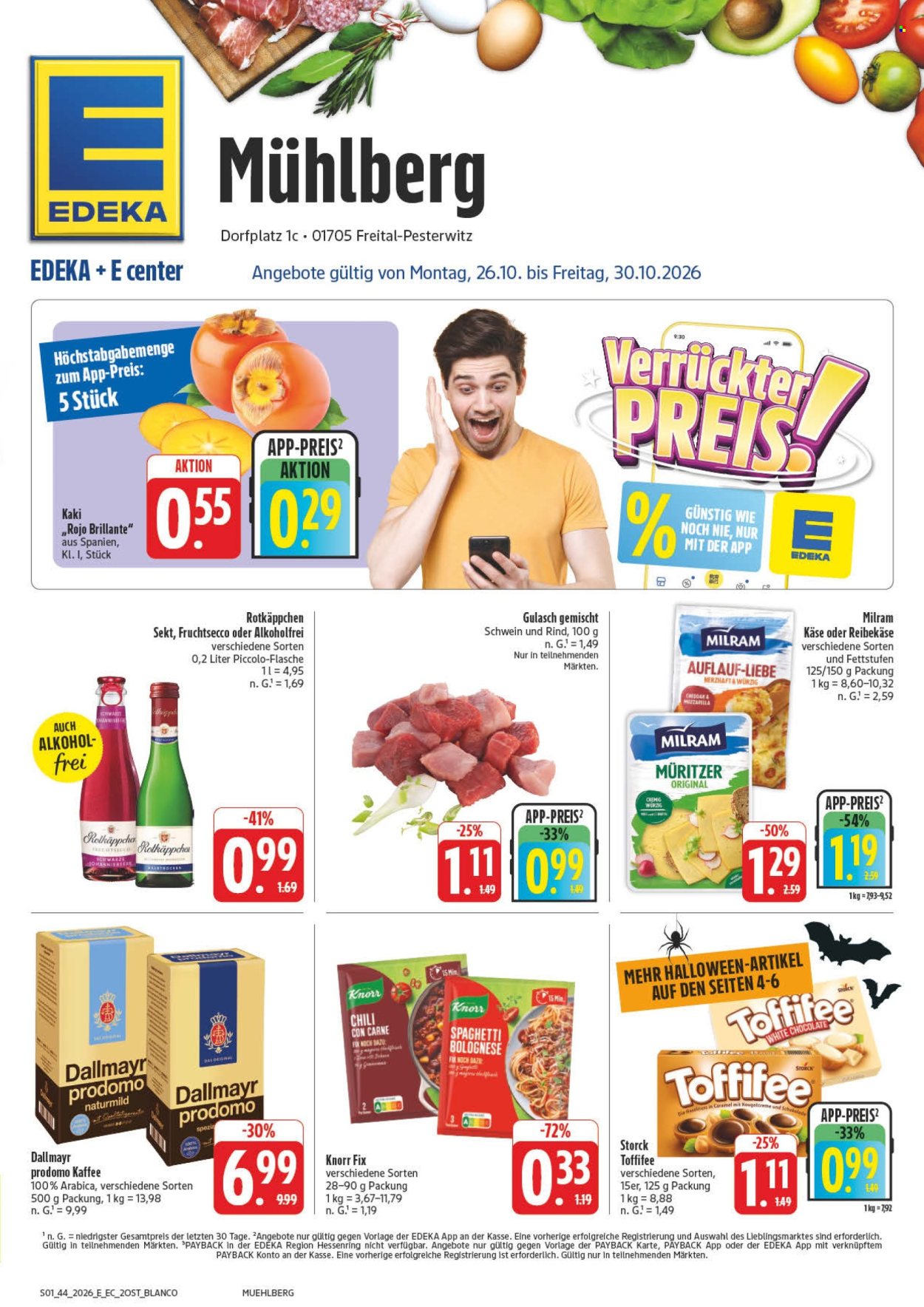 Edeka Prospekte  - 26.10.2026 - 31.10.2026. Seite 1