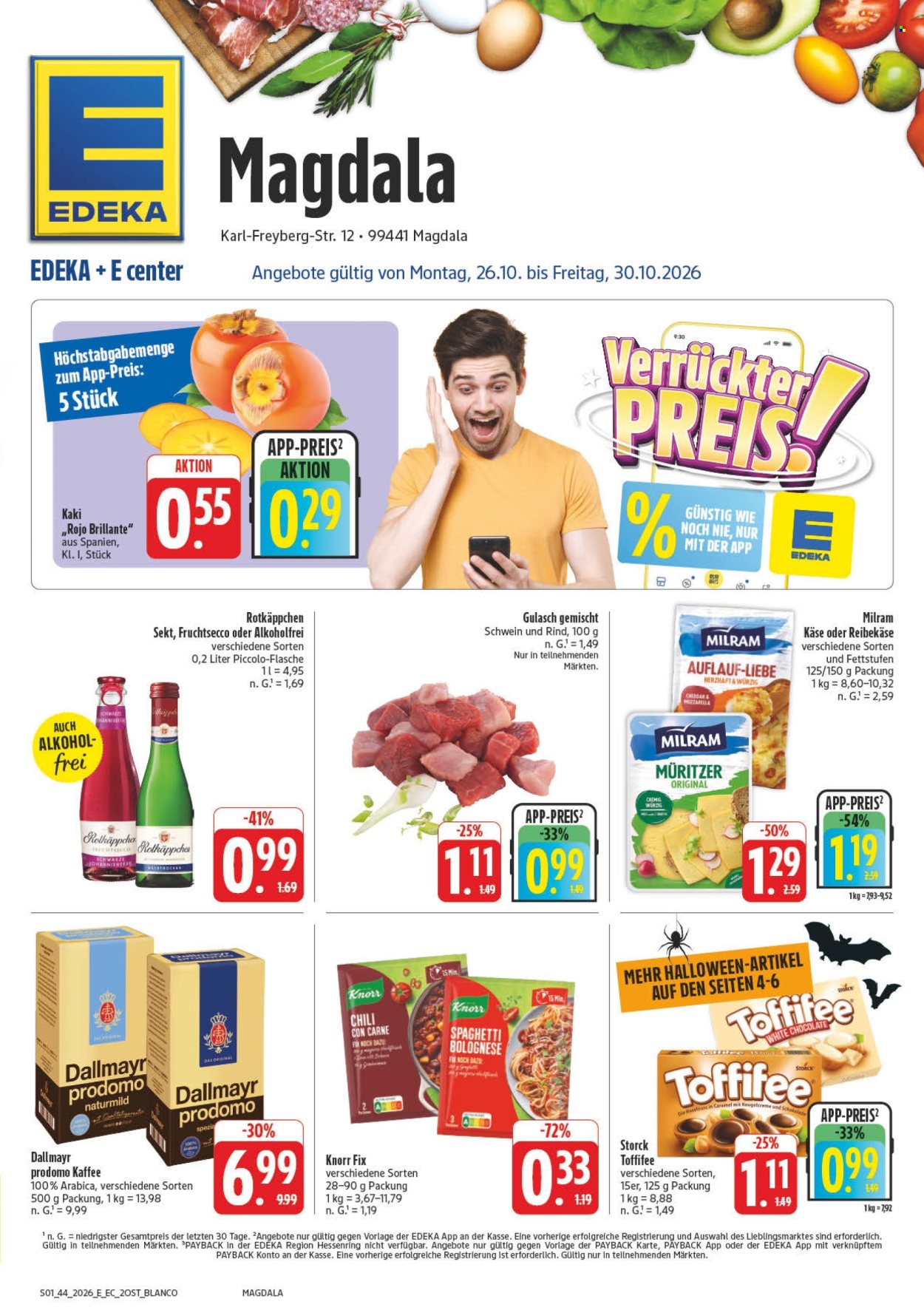 Edeka Prospekte  - 26.10.2026 - 31.10.2026. Seite 1