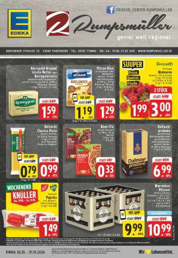Prospekte Edeka - 26.10.2026 - 31.10.2026.
