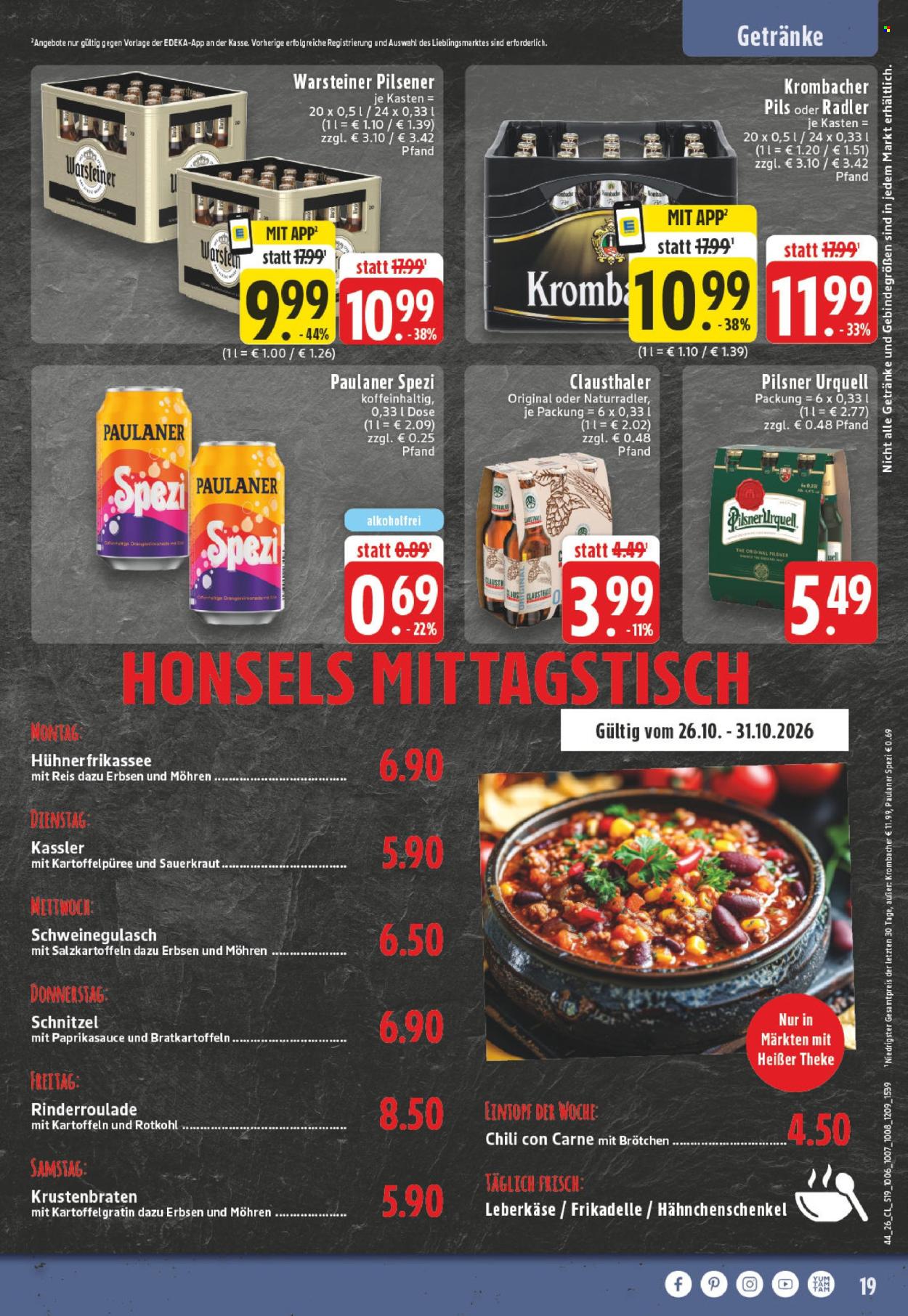 Edeka Prospekte  - 26.10.2026 - 31.10.2026. Seite 19