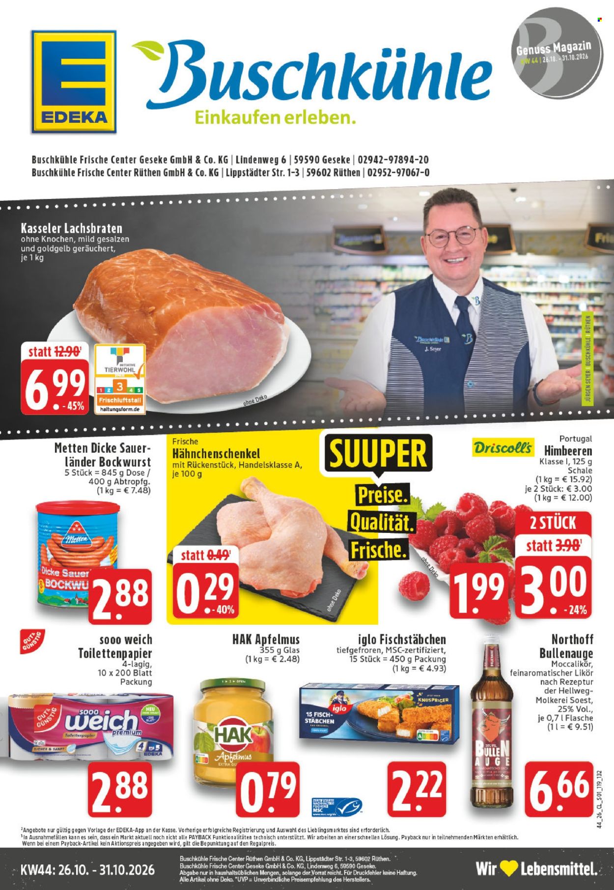 Edeka Prospekte  - 26.10.2026 - 31.10.2026. Seite 1