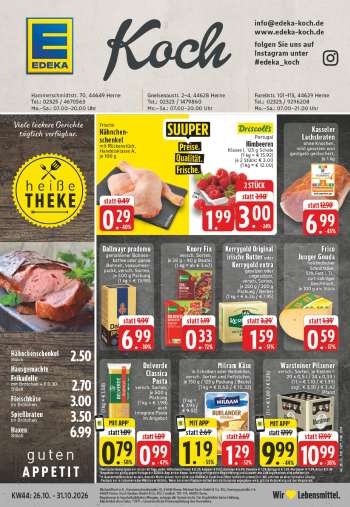 Prospekte Edeka - 26.10.2026 - 31.10.2026.