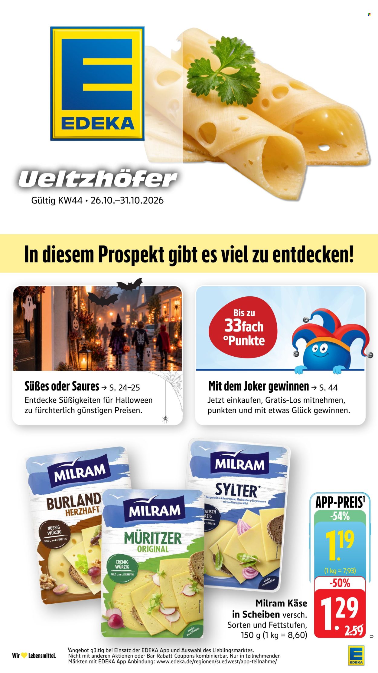 Edeka Prospekte  - 26.10.2026 - 31.10.2026. Seite 1