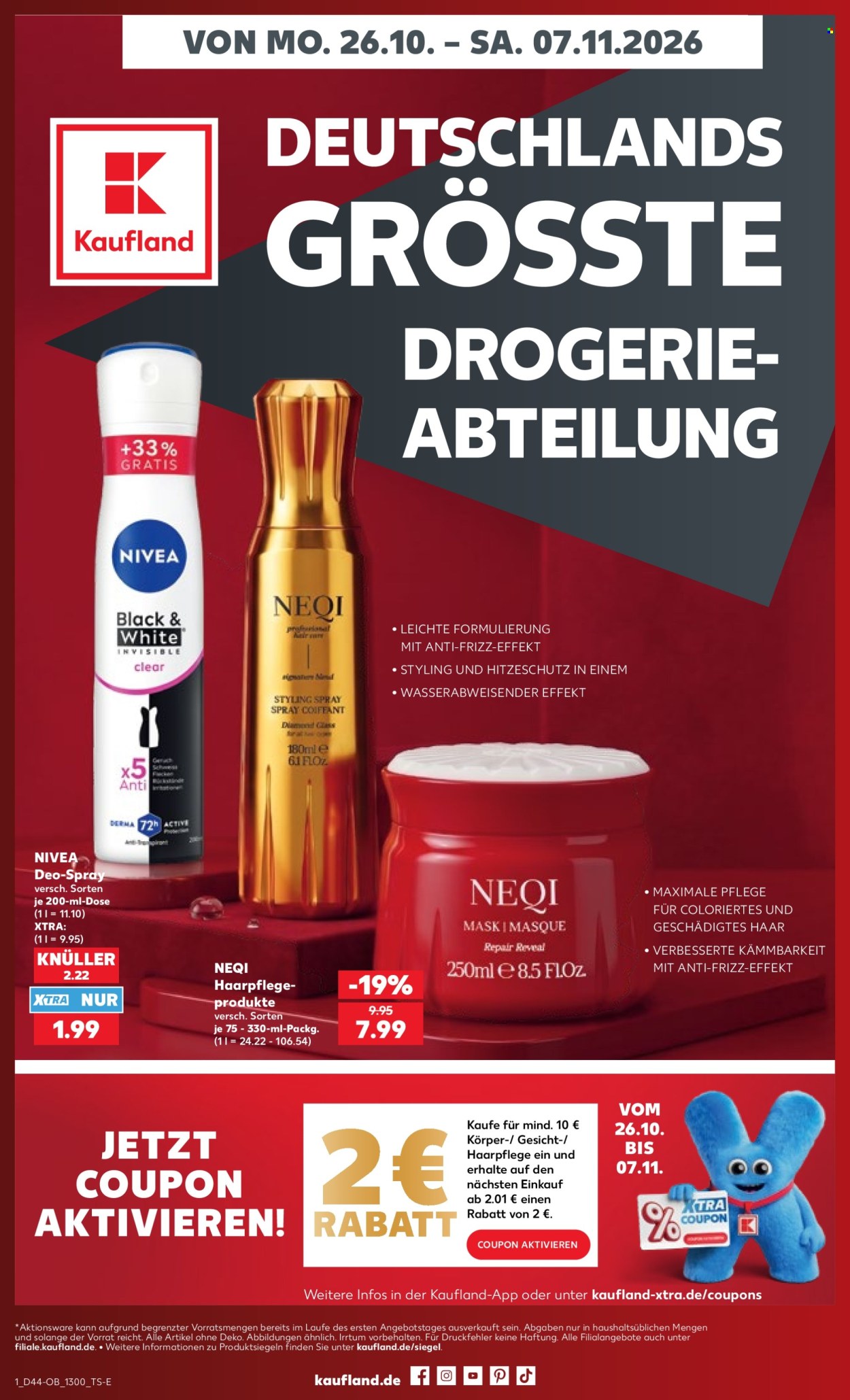 Kaufland Prospekte  - 26.10.2026 - 7.11.2026. Seite 1
