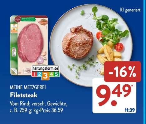 MEINE METZGEREI Filetsteak