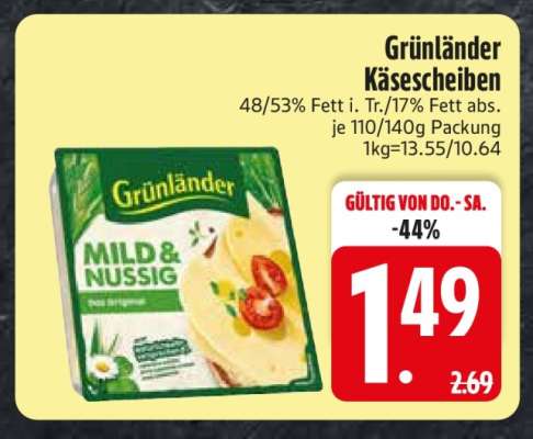 Grünländer Käsescheiben