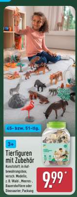 Tierfiguren mit Zubehör