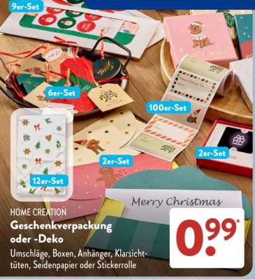 HOME CREATION Geschenkverpackung oder -Deko