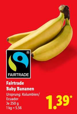 Fairtrade-Baby-Bananen