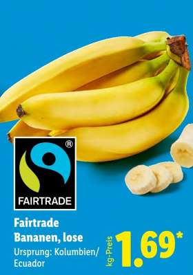 Fairtrade-Bananen, lose